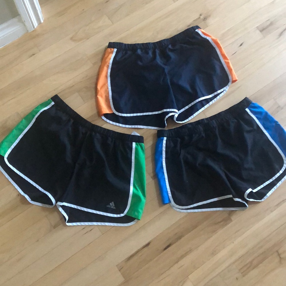 2+ pairs lot Adidas Running soccer Shorts Active Athletic size L built in liner